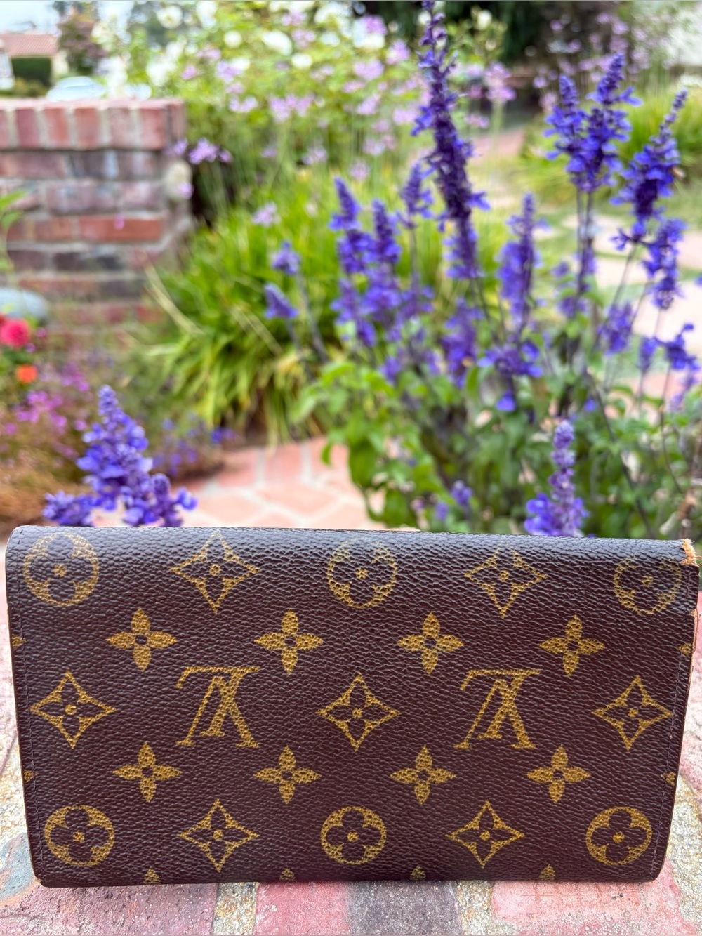 Louis Vuitton Monogram Long Wallet Sarah Authentic 1996 DateCode Spain Damaged - Picture 3 of 12